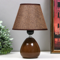 Лампа настольная "Инканто" 1х40Вт Е27 коричневый 18х18х27 см RISALUX