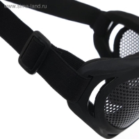 Очки для езды на мототехнике, грязезащита, армированные, цвет черный Очки для езды на мототехнике, грязезащита, армированные, цвет черный