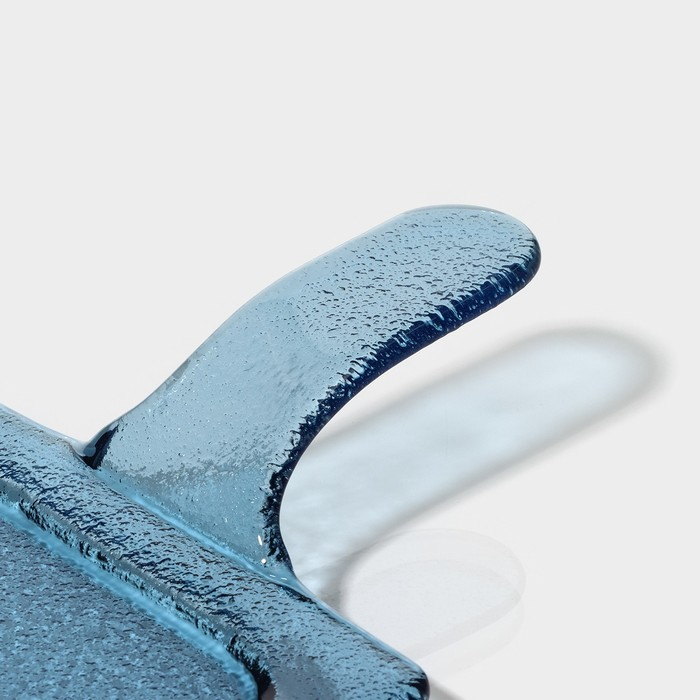 Блюдо стеклянное сервировочное Magistro &laquo;Авис&raquo;, 29,5&times;15,5&times;4 см, цвет синий