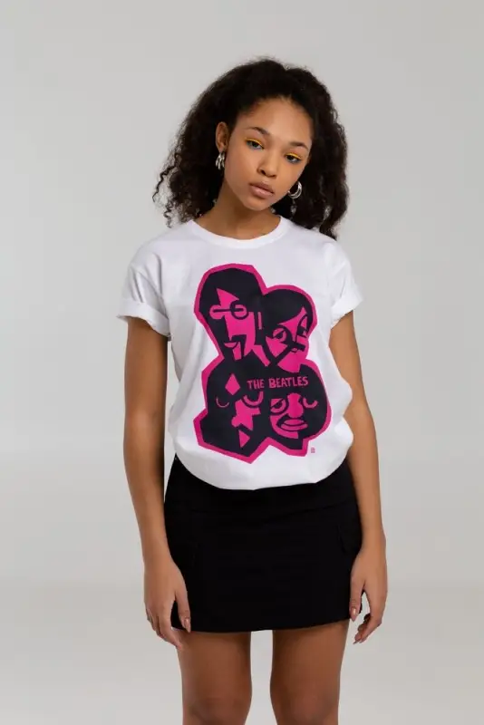 Футболка &laquo;Меламед. The Beatles&raquo;, белая, размер S