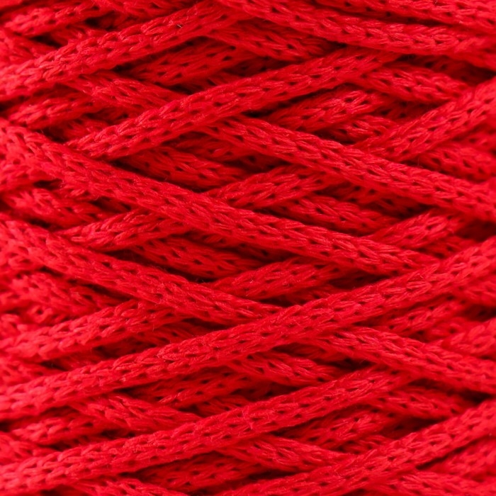Шнур для вязания без сердечника 70% хлопок, 30% полиэстер ширина 3мм 100м/160&plusmn;10гр (126)