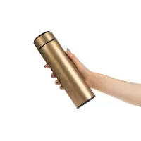 Смарт-бутылка с заменяемой батарейкой Long Therm, золотистая Смарт-бутылка с заменяемой батарейкой Long Therm, золотистая