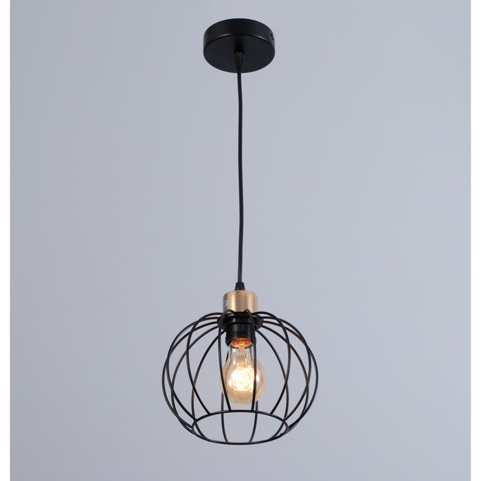 Люстра "Контур" 1х60Вт Е27 Чёрный 20х20х22(90)см