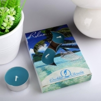 Набор чайных свечей ароматических "Релакс", 3,8х1,6 см, 3,5 ч, 12 г, 6 штук Набор чайных свечей ароматических "Релакс", 3,8х1,6 см, 3,5 ч, 12 г, 6 штук