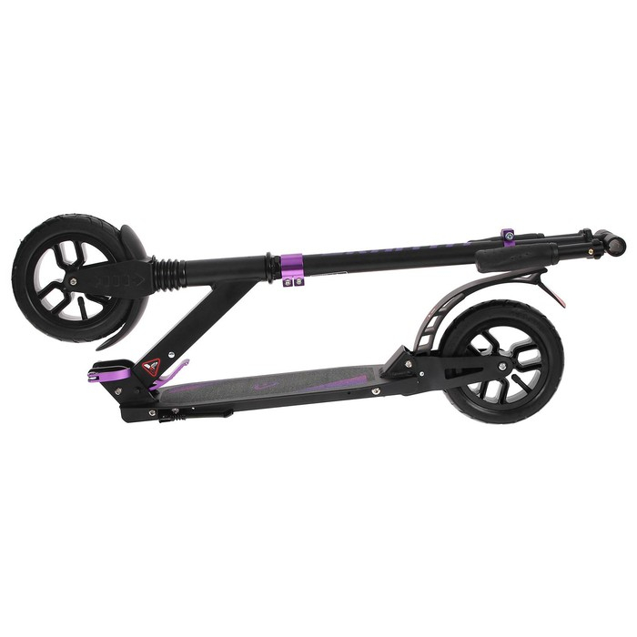 Самокат алюминиевый, складной, колёса надувные 200 мм, 2 амортизатора Самокат алюминиевый, складной, колёса надувные 200 мм, 2 амортизатора