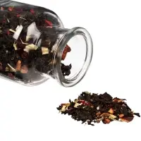 Чай &laquo;Сокочай&raquo;, мини, черный с соком ананаса, с кусочками ананаса, вишней, лемонграссом, цветками и коркой граната