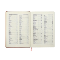 Ежедневник недатированный A5, 140л, клетка, кожзам, на резинке, бирюзовый срез, Розовый Ежедневник недатированный A5, 140л, клетка, кожзам, на резинке, бирюзовый срез, Розовый