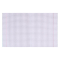 Тетрадь 48 листов в клетку PROGRESSIVE Синяя, пластиковая обложка, блок 65 г/м&sup2;