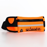 Сумка для бега поясная, на молнии, цвет оранжевый Сумка для бега поясная, на молнии, цвет оранжевый