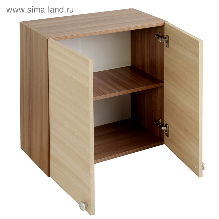 Шкаф навесной, 600 &times; 626 &times; 290 Ясень шимо темный/Ясень шимо светлый