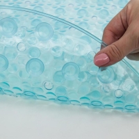 Набор для ванной SAVANNA &laquo;Селест&raquo;: штора 180&times;180 см, ковёр 38&times;69 см, цвет морской волны