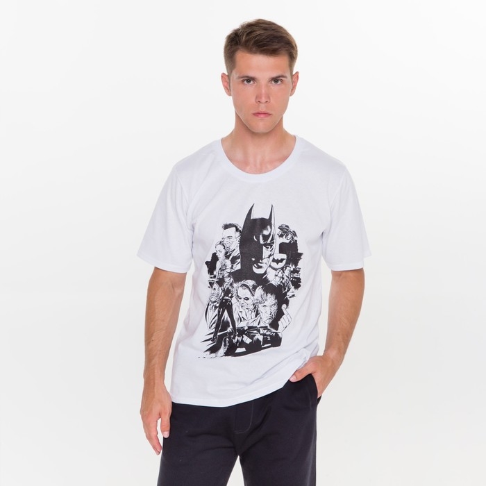 Футболка мужская, цвет белый, DC Comics, 50 Футболка мужская, цвет белый, DC Comics, 50