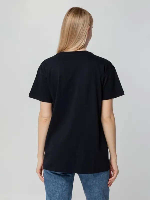 Футболка унисекс T-bolka 140, темно-синяя, размер M