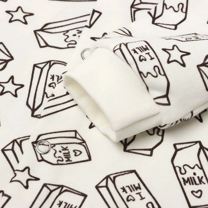 Комбинезон детский закрытые ножки, цвет белый/молоко, рост 74 см Комбинезон детский закрытые ножки, цвет белый/молоко, рост 74 см