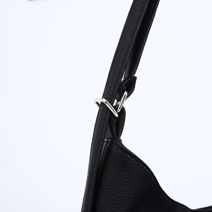 Сумка женская мешок на молнии, цвет чёрный Сумка женская мешок на молнии, цвет чёрный