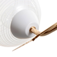 Люстра "Вива" 2хЕ27 40Вт бело-золотой 56х23х23 см BayerLux