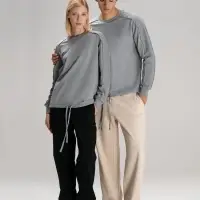 Свитшот унисекс Vozduh, светло-серый, размер XS/S