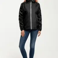 Ветровка женская Fastplant черная, размер L