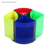 Подставка-органайзер для канцелярии "Квартет-360", микс Подставка-органайзер для канцелярии "Квартет-360", микс