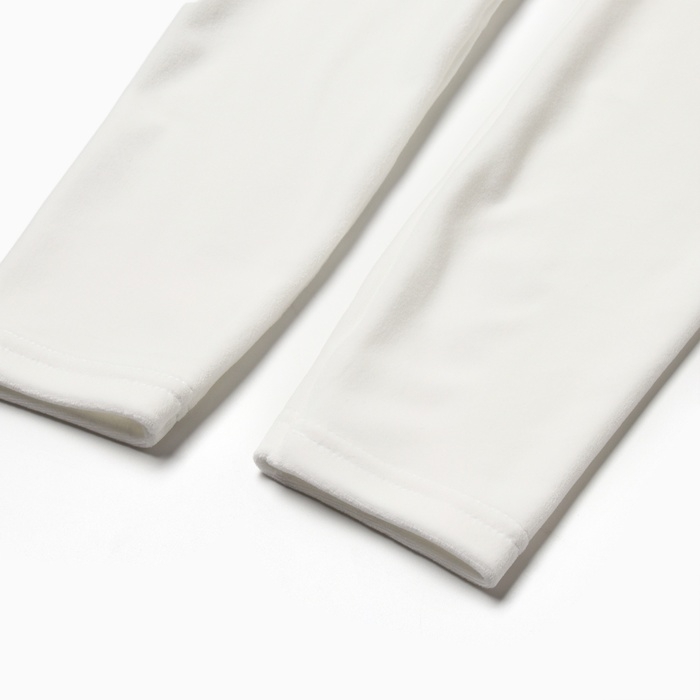 Костюм детский (свитшот, леггинсы) KAFTAN Plushy р.36 (134-140), белый