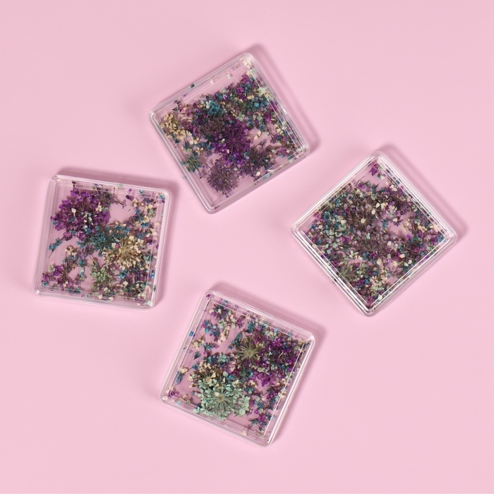 Сухоцветы для декора ногтей, в футляре, вид МИКС Сухоцветы для декора ногтей, в футляре, вид МИКС