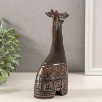 Сувенир керамика "Жираф. Этнические узоры" коричневый 8х5х18,5 см Сувенир керамика "Жираф. Этнические узоры" коричневый 8х5х18,5 см
