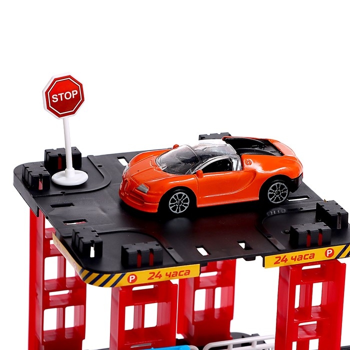 Автотрек &laquo;Дино-трек&raquo;, с запуском, звуковые эффекты, с 10 машинами