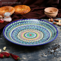 Ляган Риштанская Керамика "Узоры", 39 см, синий Ляган Риштанская Керамика "Узоры", 39 см, синий
