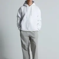 Толстовка унисекс оверсайз Zippy, белая, размер XL/XXL Толстовка унисекс оверсайз Zippy, белая, размер XL/XXL