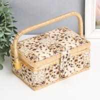 Шкатулка для рукоделия "Пэчворк цветочный" 9,5х19,5х13 см Шкатулка для рукоделия "Пэчворк цветочный" 9,5х19,5х13 см