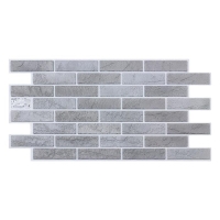 Панель ПВХ кирпич Графитовый 485х960 Панель ПВХ кирпич Графитовый 485х960