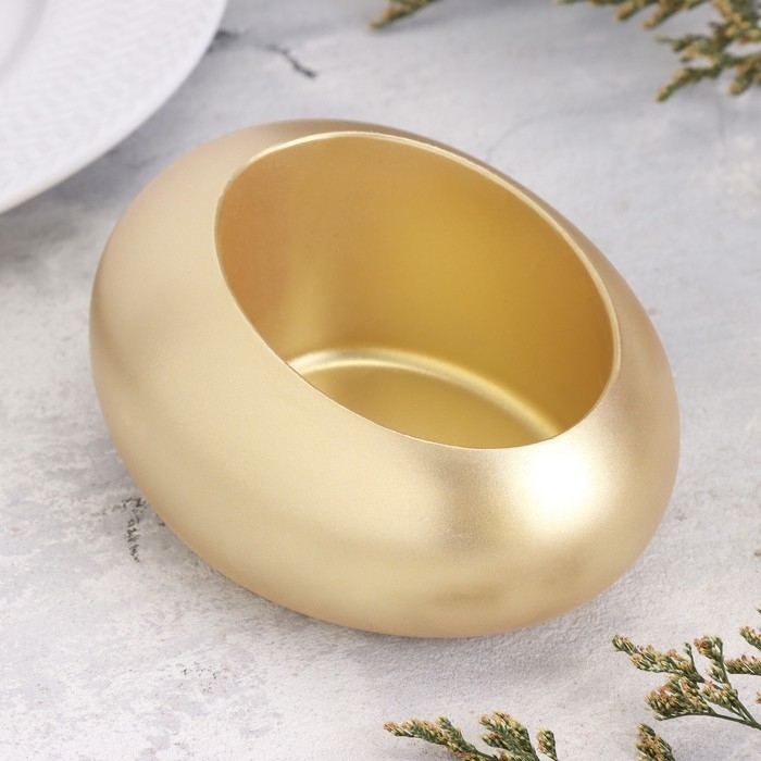 Подсвечник Подсвечник "Капля" из гипса,14,5х10х6,5см,золото