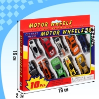 Машина металлическая &laquo;Автомир&raquo;, набор 10 шт.