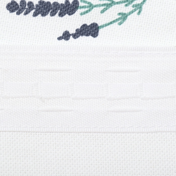 Комплект штор для кухни с подхватами Этель "Полевые цветочки", 150х180 см - 2 шт,  рогожка 176 г/м2