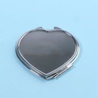 Зеркало складное, 7 &times; 6 см, цвет серебристый