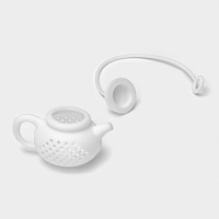 Ситечко для чая Доляна «Чайник», 5,5 см, цвет белый Ситечко для чая Доляна «Чайник», 5,5 см, цвет белый