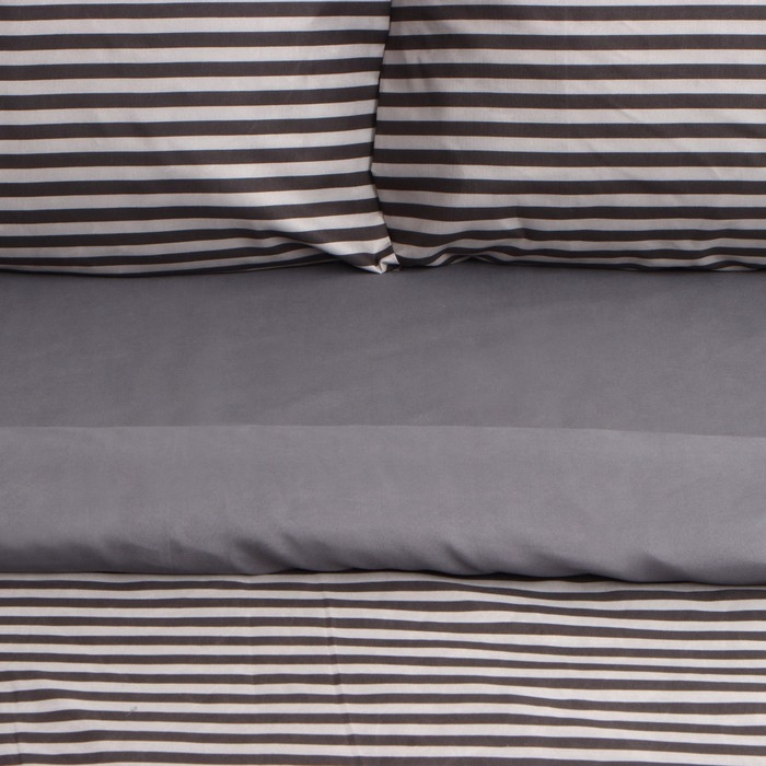Постельное бельё Этель 1,5 сп Strip 150х215см, 150х225см, 50х70± 3см-2 шт, новосатин Постельное бельё Этель 1,5 сп Strip 150х215см, 150х225см, 50х70± 3см-2 шт, новосатин