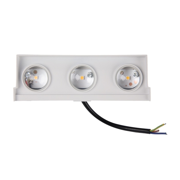 Светильник фасадный &laquo;Каскад&raquo;, FSD-093, 3 Вт, 3000К, 3 луча, IP65, 220 В, металл, белый