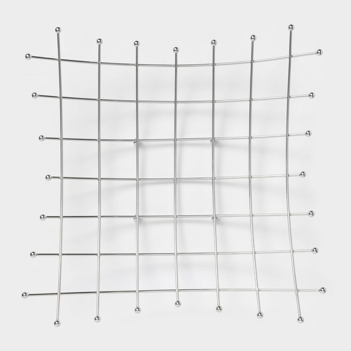 Фруктовница Доляна, 35&times;35&times;7,5 см, цвет хром