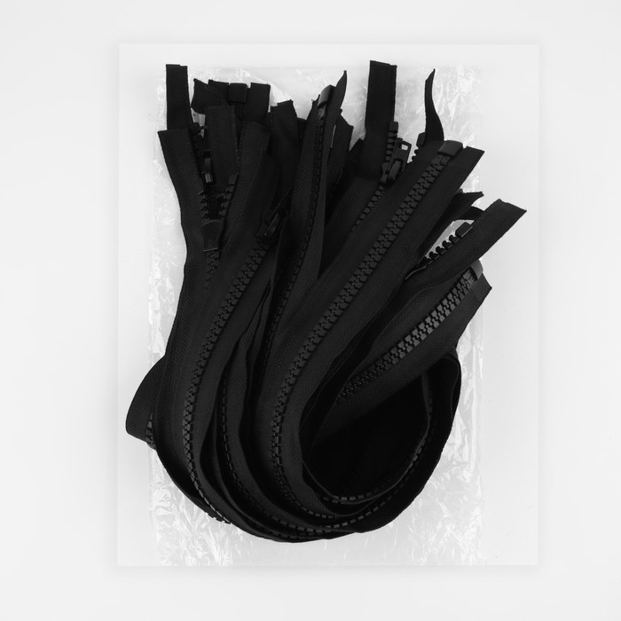 Молния &laquo;Трактор&raquo;, №10, разъёмная, замок автомат, 80 см, цвет чёрный, цена за 1 штуку