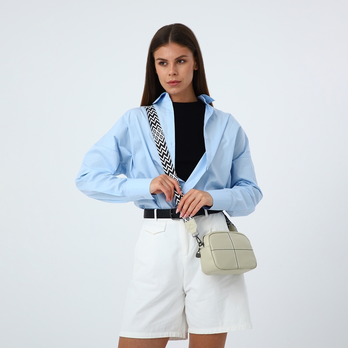 Сумка женская на молнии, цвет бежевый Сумка женская на молнии, цвет бежевый