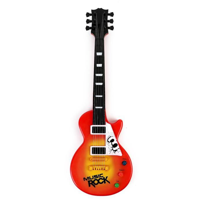 Музыкальная игрушка-гитара «Электро», световые и звуковые эффекты, работает от батареек Музыкальная игрушка-гитара «Электро», световые и звуковые эффекты, работает от батареек