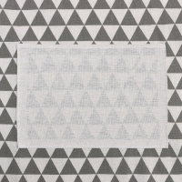 Фартук Доляна "Треугольники", цвет серый, 60 х 67&plusmn;4см, 100%пэ