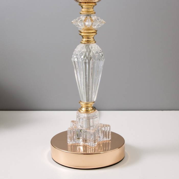 Настольная лампа "Асфея" Е27 40Вт золото 22х22х40 см RISALUX