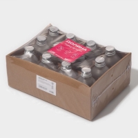 Набор стеклянных баночек для специй с металлической крышкой Доляна &laquo;Аква&raquo;, 150 мл, 5,5&times;11,5 см, 12 шт