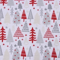 Постельное бельё "Этель" Дуэт New Year's pattern 143х215 см - 2 шт, 220х240 см, 70х70 см - 2 шт, бязь