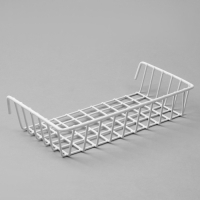 Корзина на сетку, 23&times;11,5&times;5 см, цвет белый