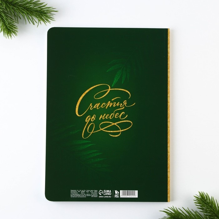 Новый год. Ежедневник мягкая обложка софт тач, 24 х16,5 см, 80 листов &laquo;Чудес в Новом году&raquo;