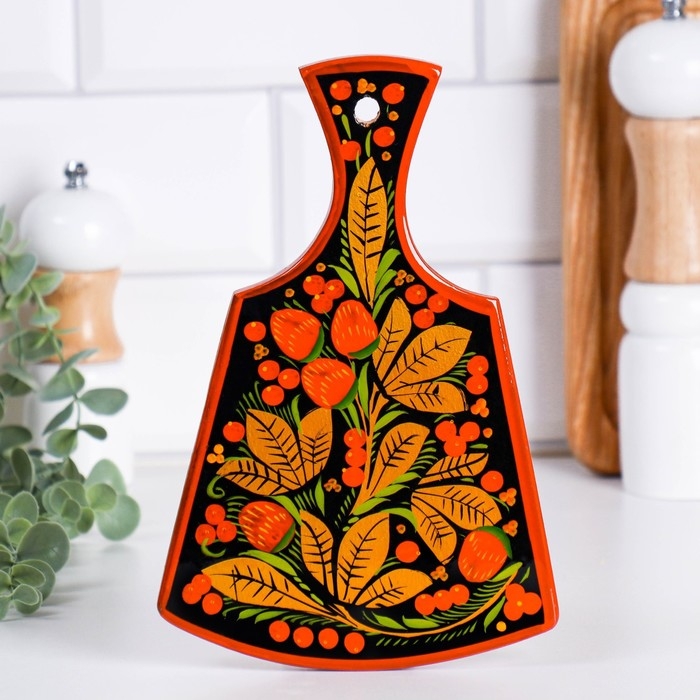 Доска разделочная «Лимонница», хохлома Доска разделочная «Лимонница», хохлома