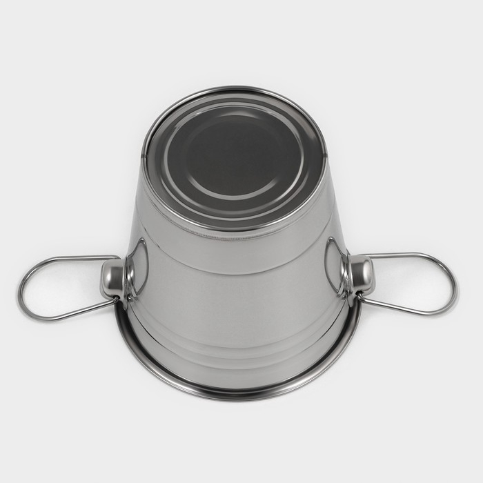 Ведро для льда из нержавеющей стали, 2,5 л, 17×15,5 см Ведро для льда из нержавеющей стали, 2,5 л, 17×15,5 см